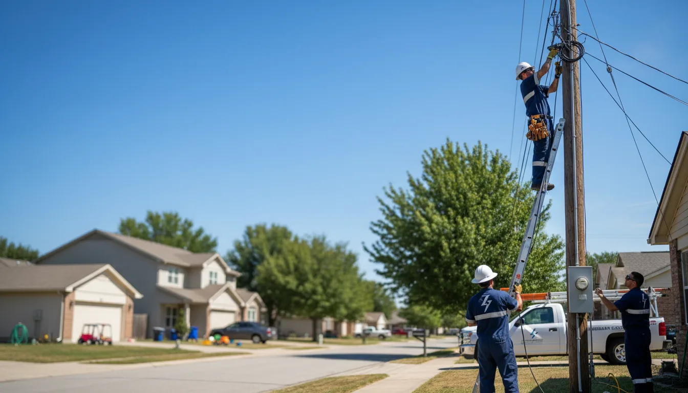 Residential electrician providing installation services in Seneca, WI